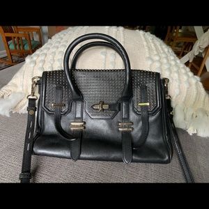 Black Leather Rebecca Minkoff Handbag